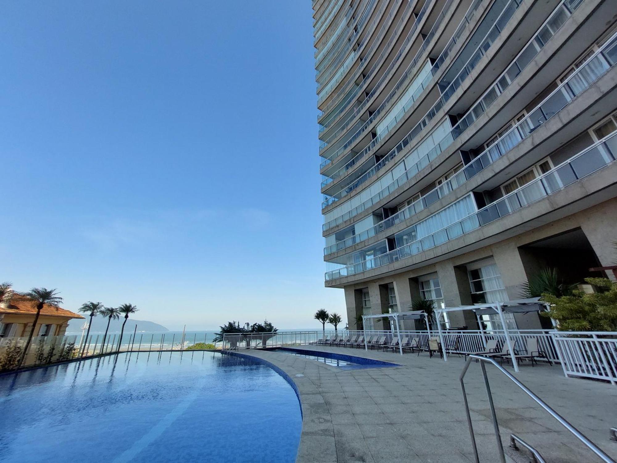 Book Santos - Condominio Unlimited - Apartamento Com Vista Mar E Apartamento Com Vista Piscina 外观 照片